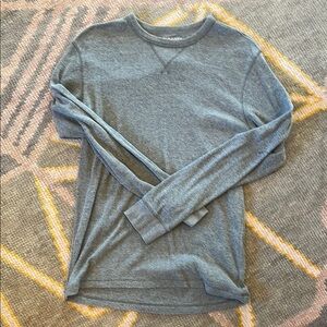 Old Navy Gray Crewneck Sweater with Ribbed Cuffs